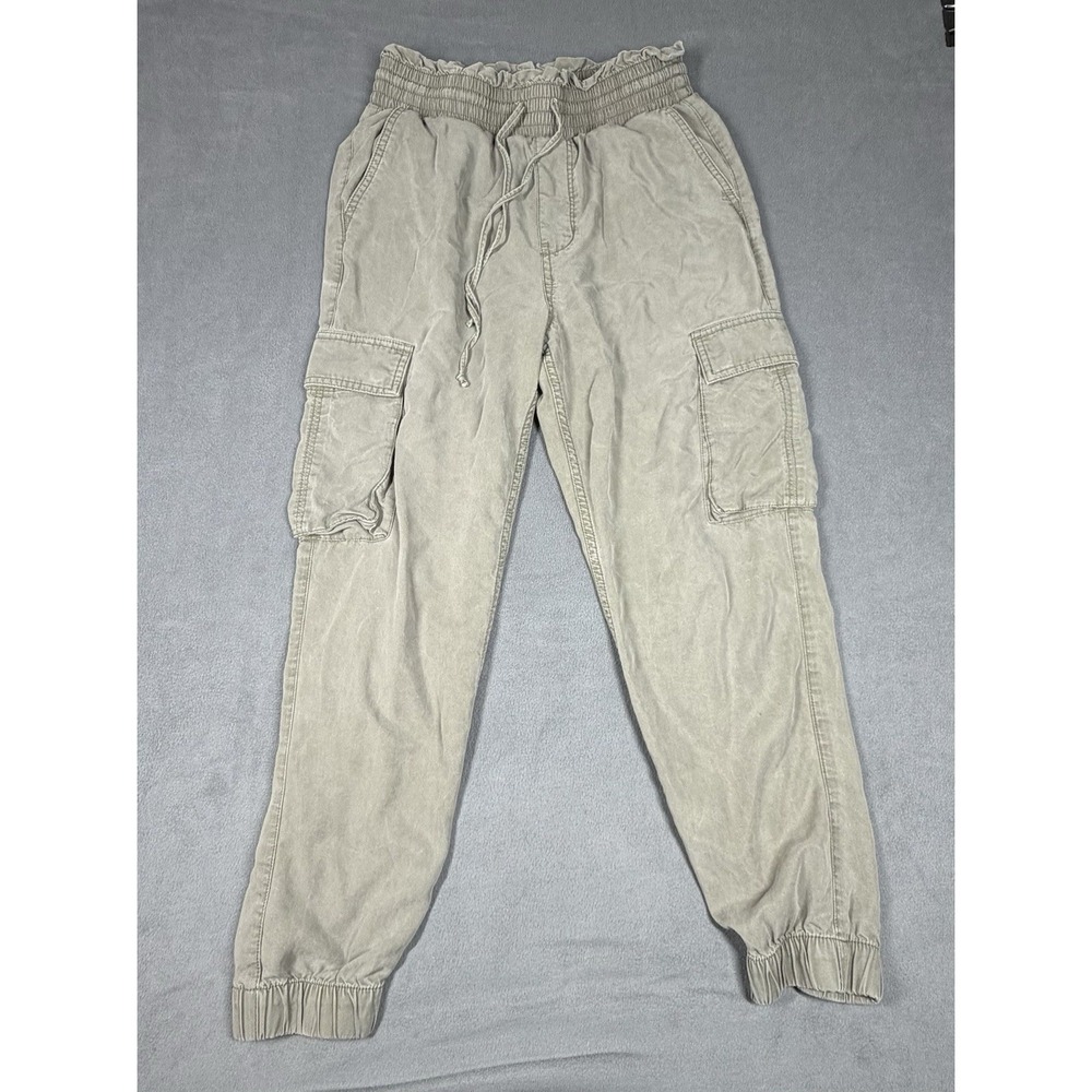 Abercrombie & Fitch Cargo Jogger Womens Pants Faded Green Small Utility